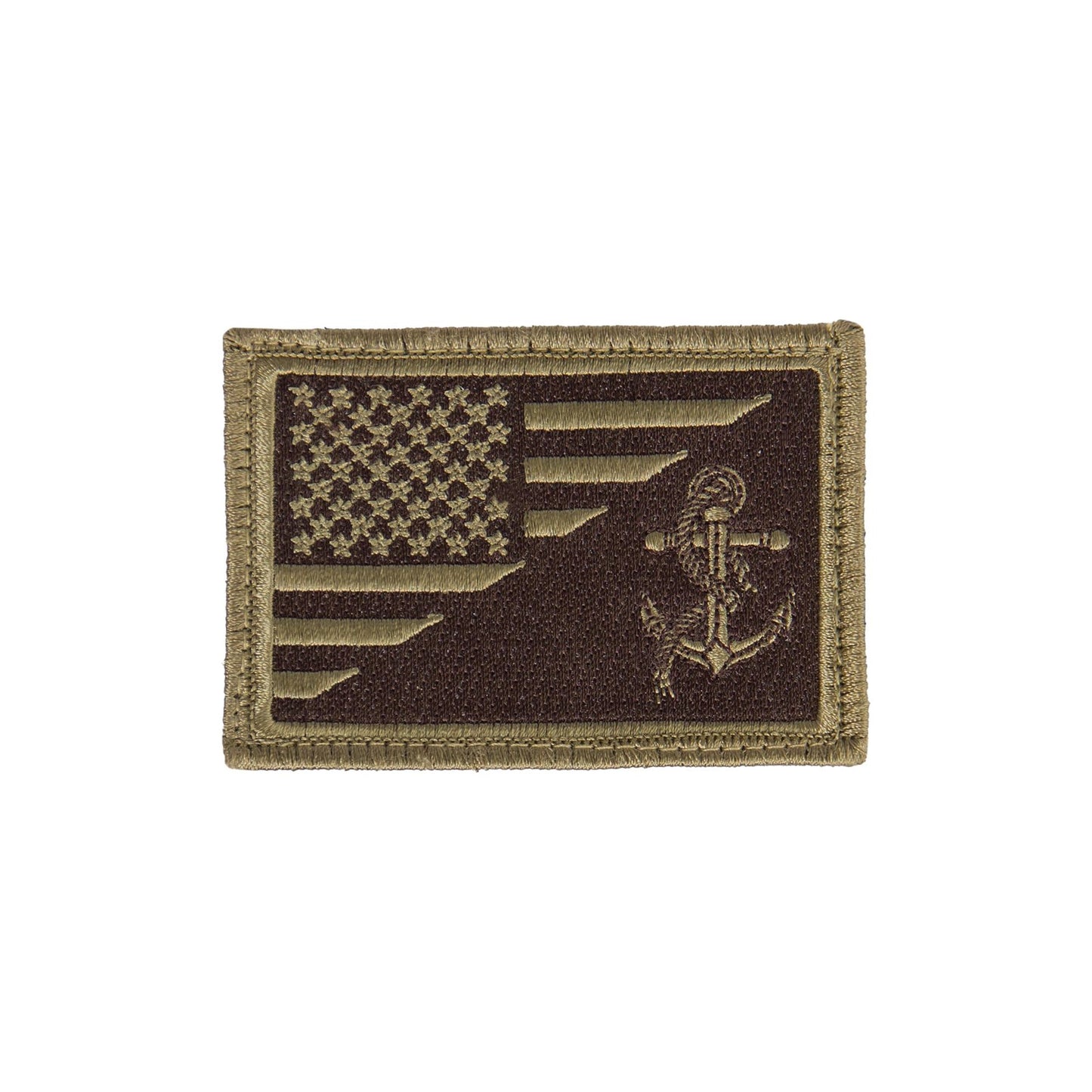 Rothco US Flag / USN Anchor Patch With Hook Back