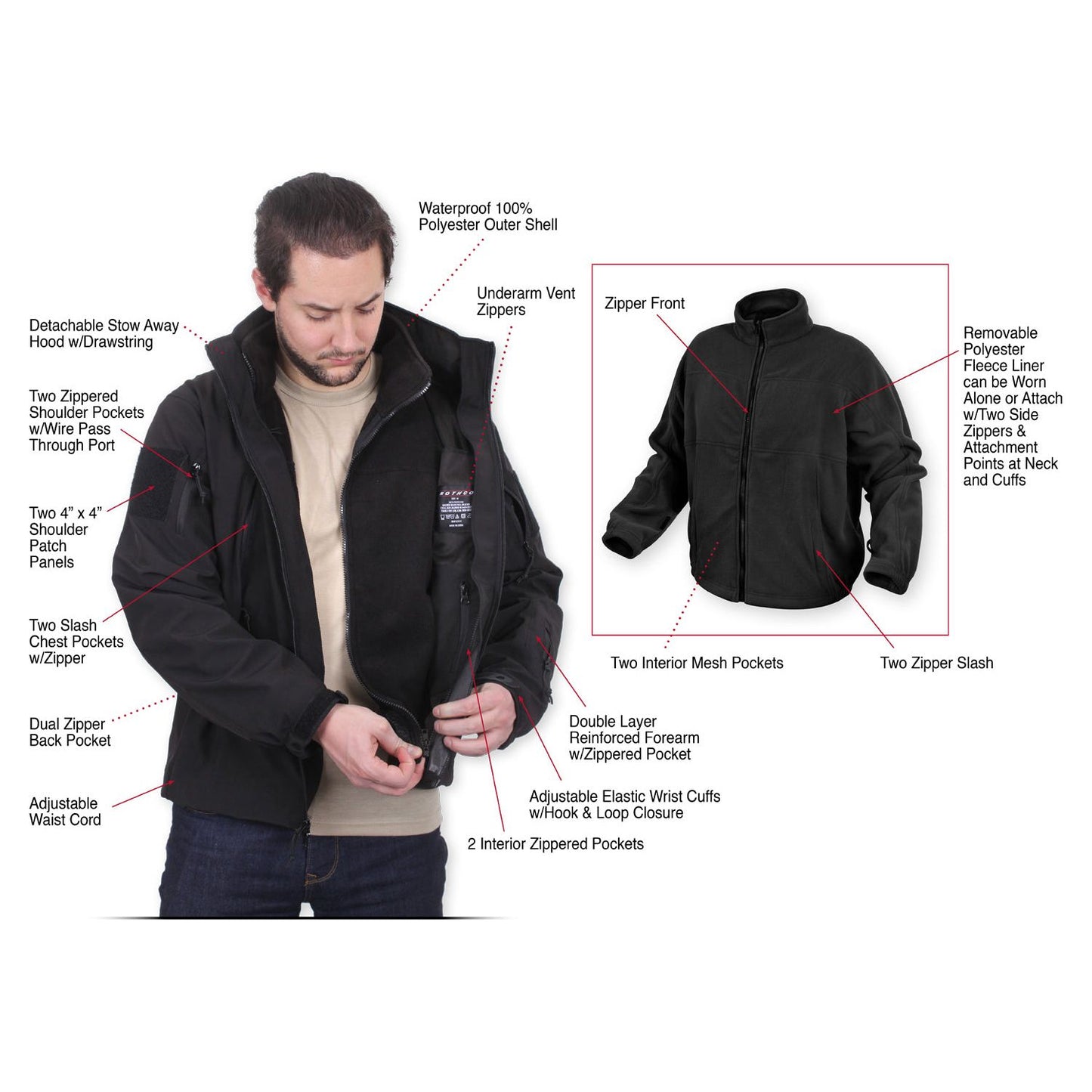 3-in-1 Spec Ops Soft Shell Jacket