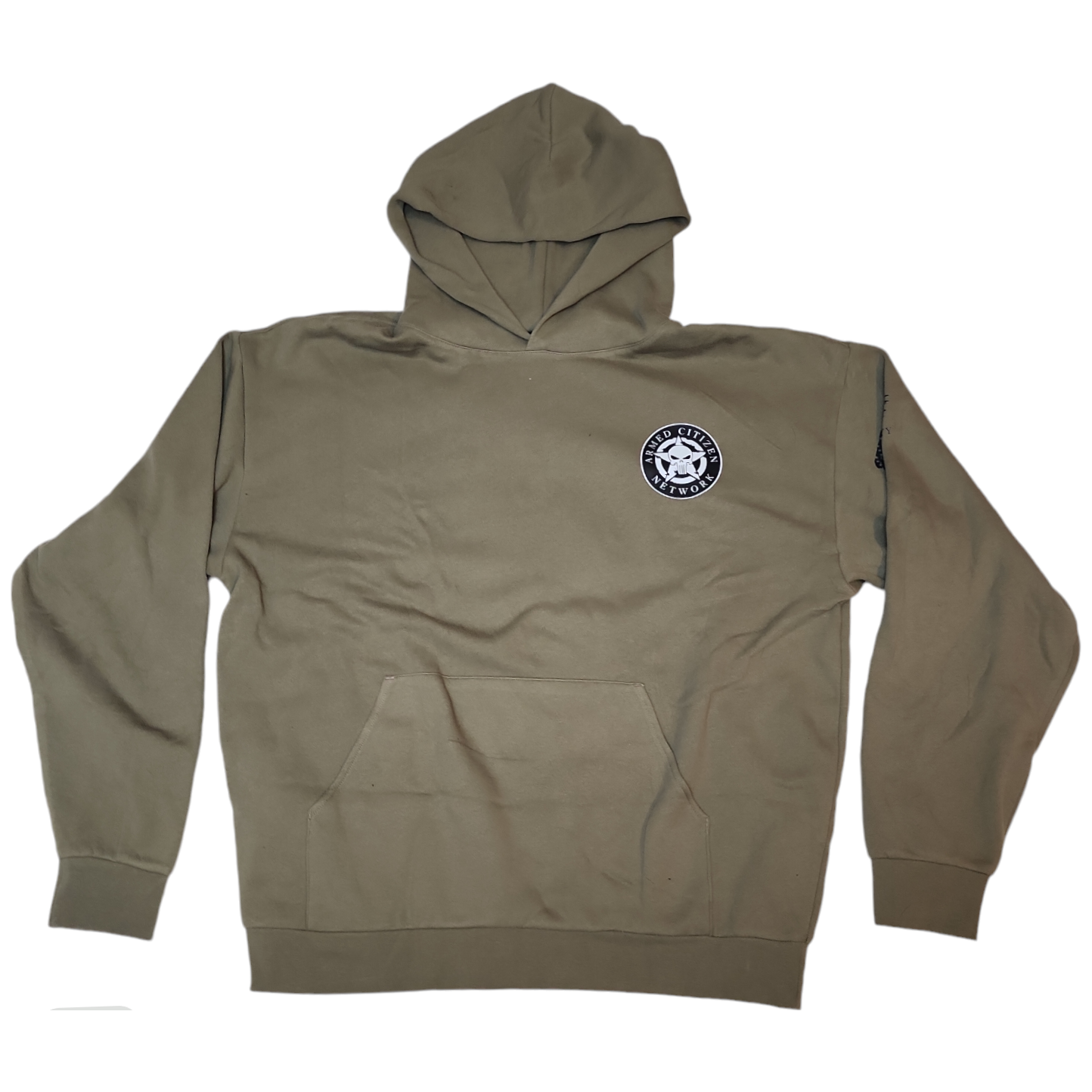 Peace Through Superior Firepower Green Hoodie